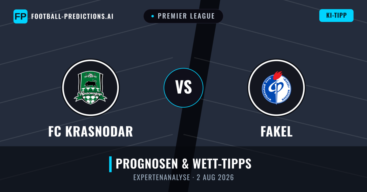 FC Krasnodar vs Fakel — Prognose und Spielvorschau