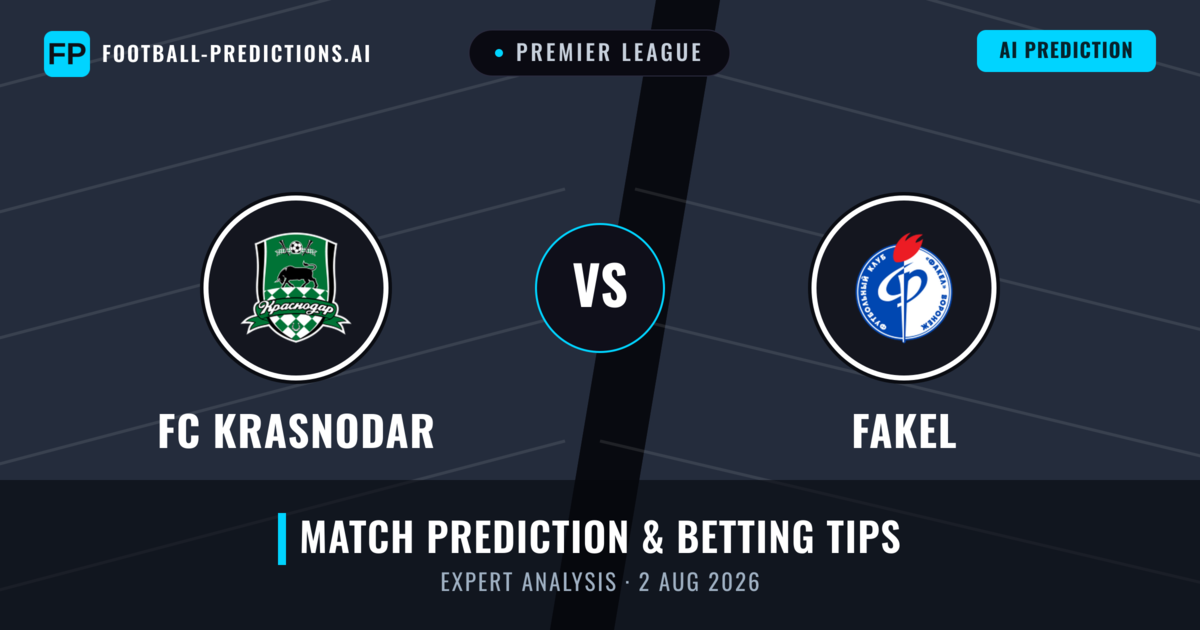 FC Krasnodar vs Fakel — match prediction & preview