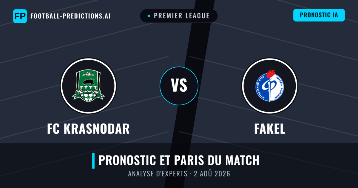 FC Krasnodar vs Fakel — pronostic et avant-match