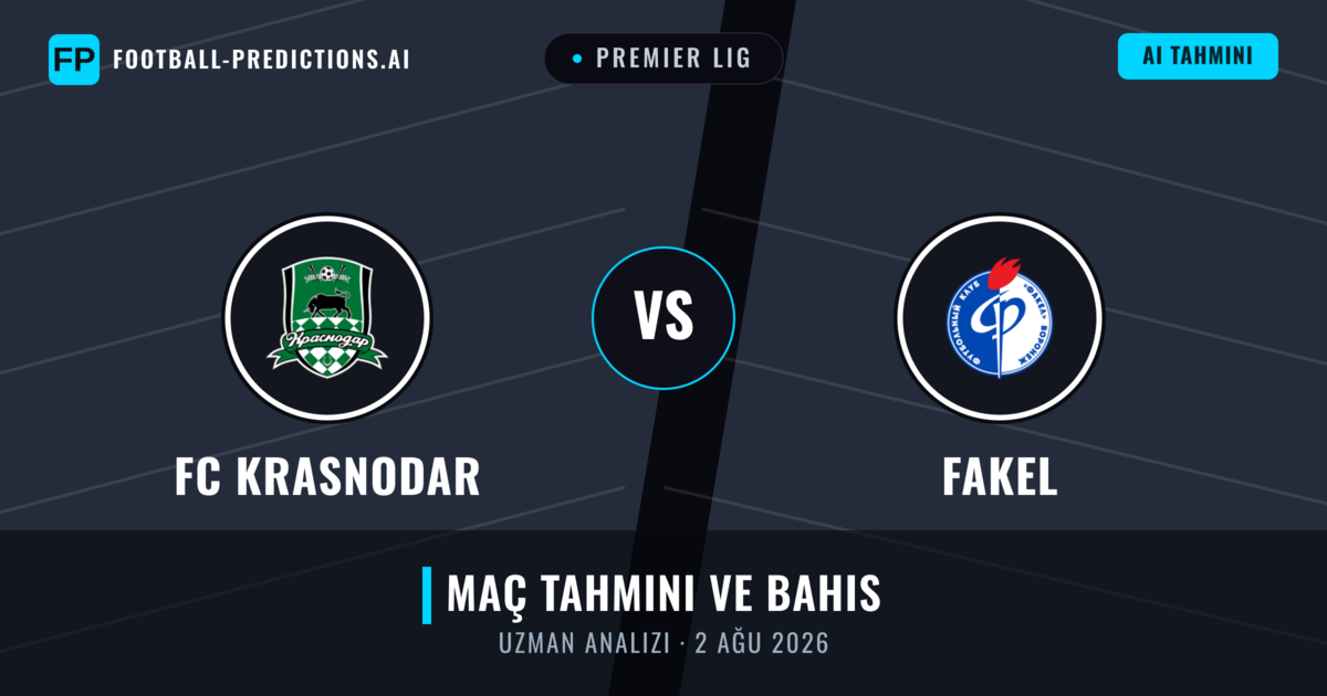 FC Krasnodar - Fakel — maç tahmini ve önizleme