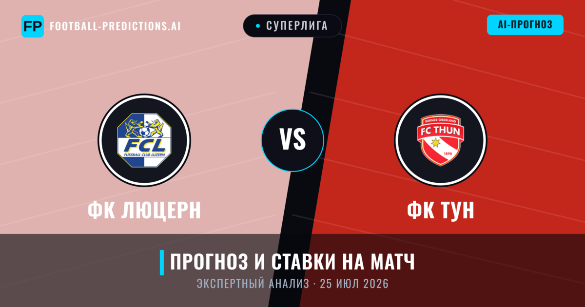 ФК Люцерн – ФК Тун — прогноз и превью матча