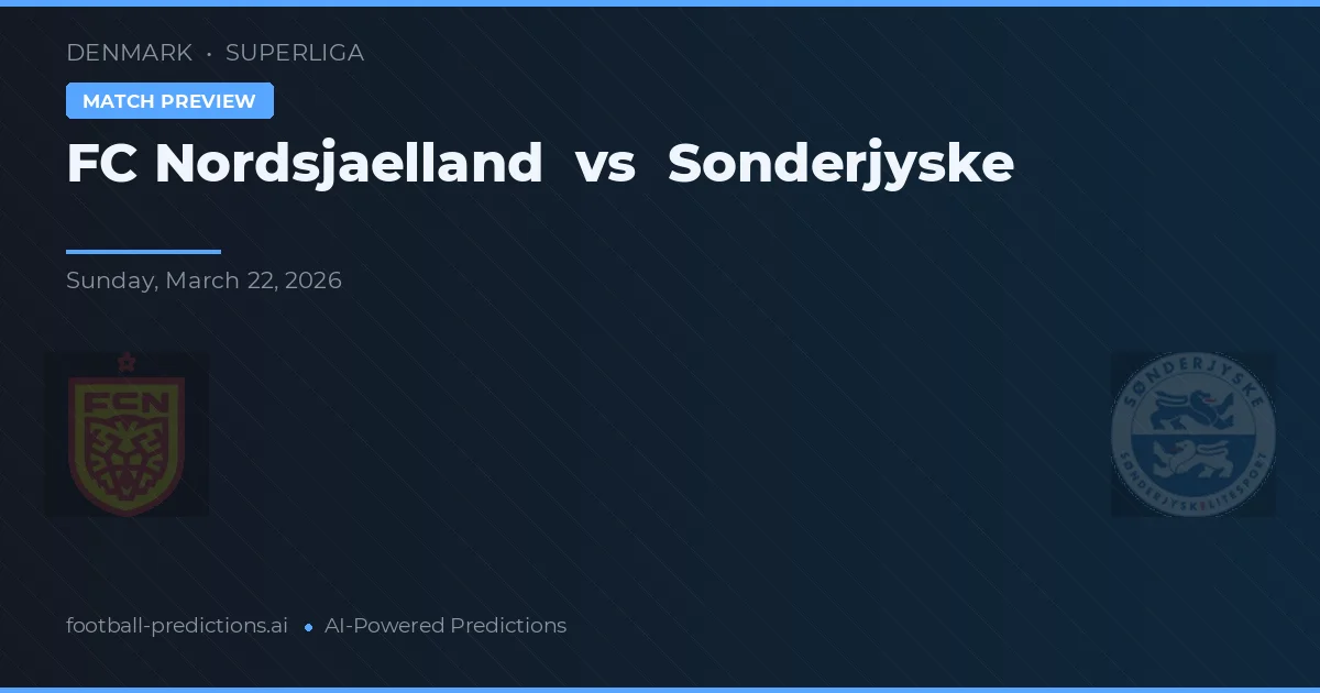 FC Nordsjælland vs SønderjyskE — pronostico e anteprima del match
