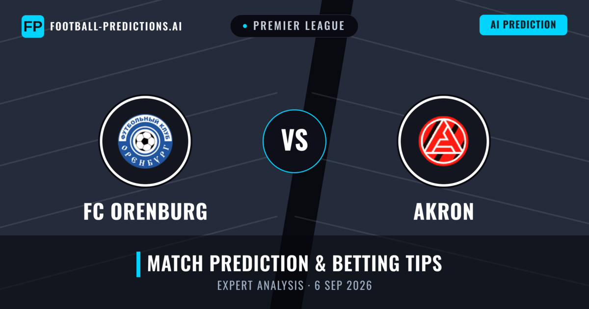 FC Orenburg vs Akron — match prediction & preview