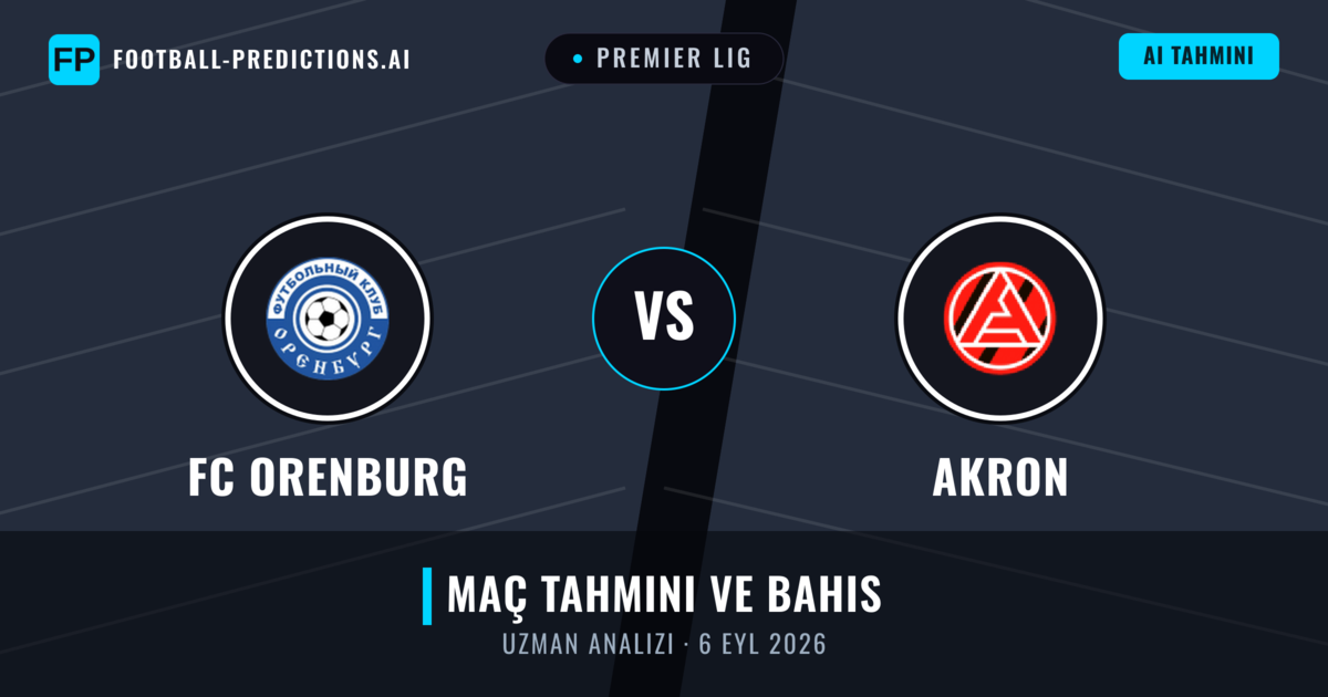 FC Orenburg - Akron — maç tahmini ve önizleme