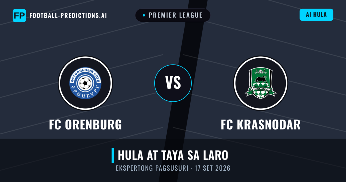 FC Orenburg vs FC Krasnodar — hula at preview ng laban