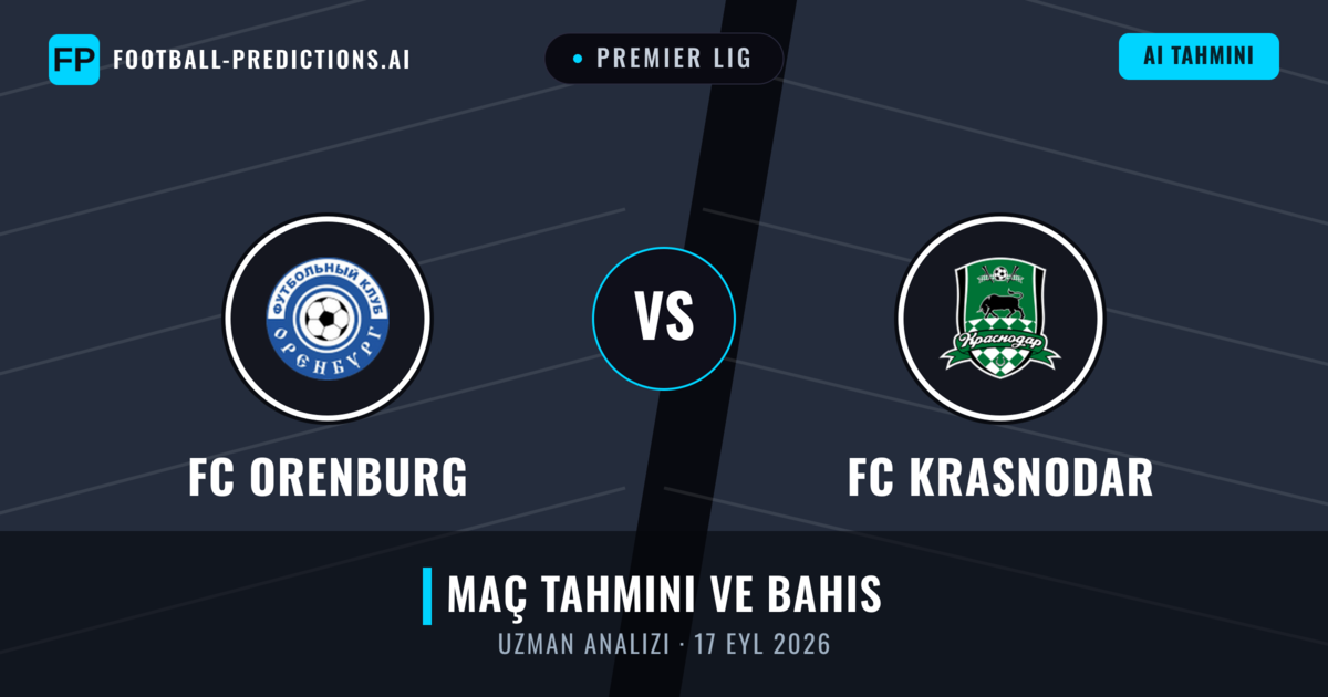 FC Orenburg - FC Krasnodar — maç tahmini ve önizleme