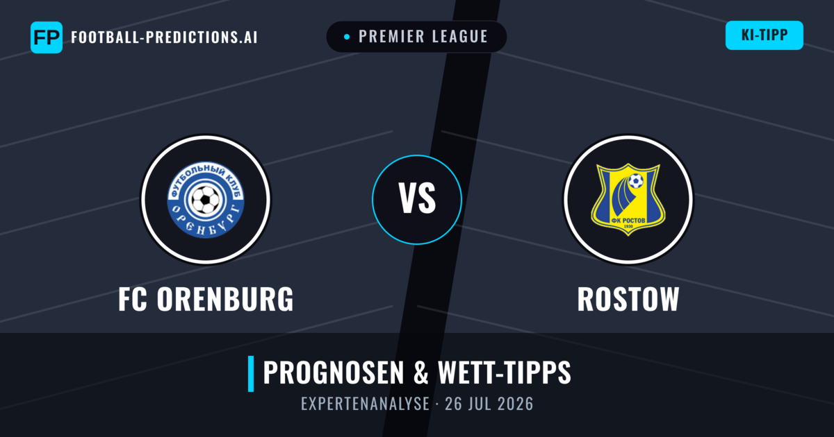 FC Orenburg vs Rostow — Prognose und Spielvorschau