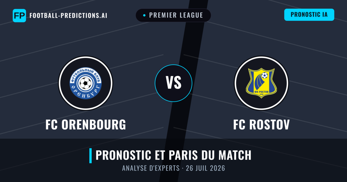 FC Orenbourg vs FC Rostov — pronostic et avant-match