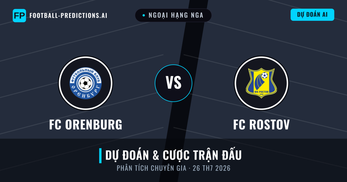 FC Orenburg vs FC Rostov — dự đoán và xem trước trận đấu