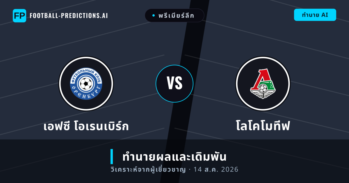 เอฟซี โอเรนเบิร์ก พบ โลโคโมทีฟ — ทำนายผลและพรีวิวการแข่งขัน