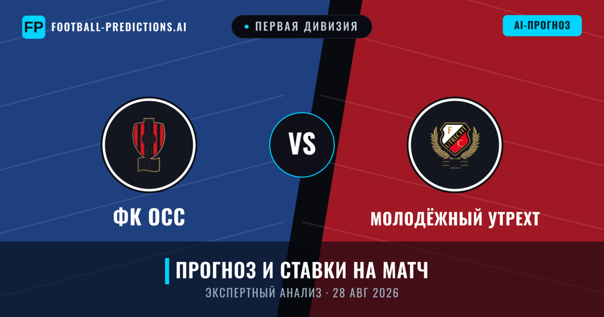 ФК ОСС – Молодёжный Утрехт — прогноз и превью матча