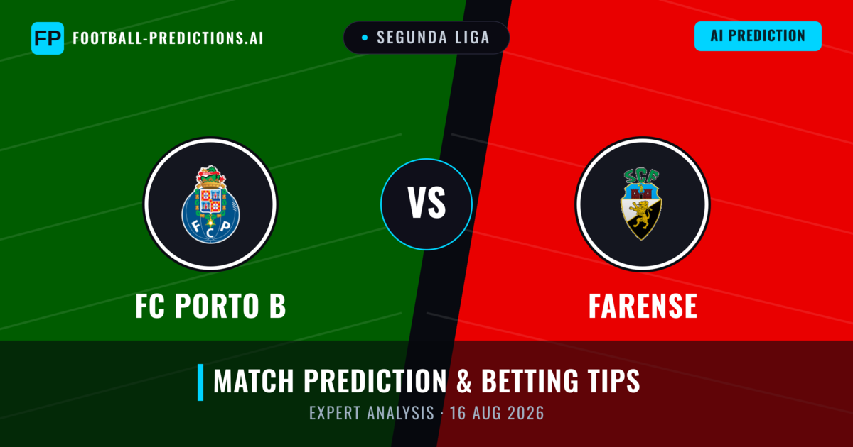 FC Porto B vs Farense — match prediction & preview