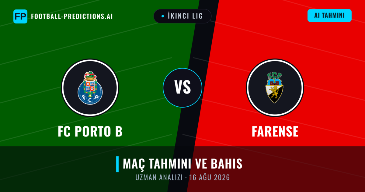FC Porto B - Farense — maç tahmini ve önizleme
