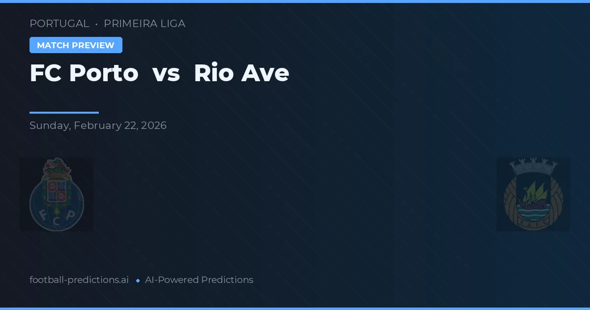 FC Porto vs Rio Ave — pronostico e anteprima del match