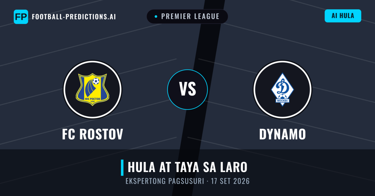 FC Rostov vs Dynamo — hula at preview ng laban
