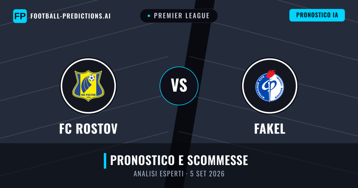 FC Rostov vs Fakel — pronostico e anteprima del match