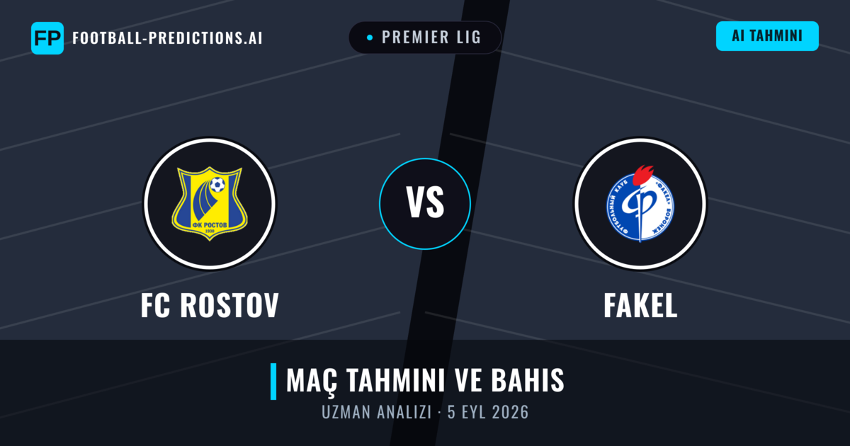 FC Rostov - Fakel — maç tahmini ve önizleme