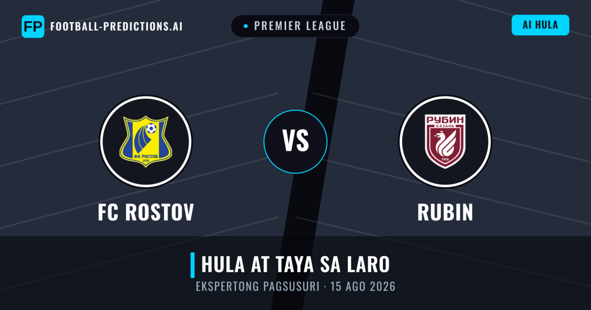 FC Rostov vs Rubin — hula at preview ng laban
