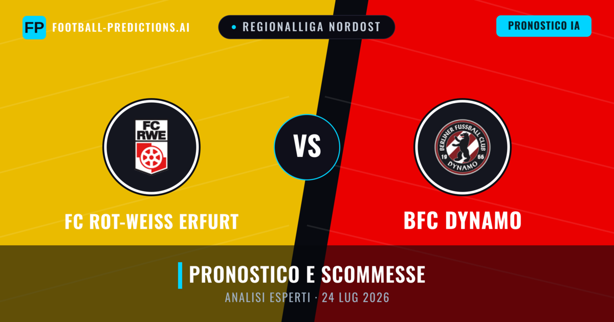 FC Rot-Weiß Erfurt vs BFC Dynamo — pronostico e anteprima del match