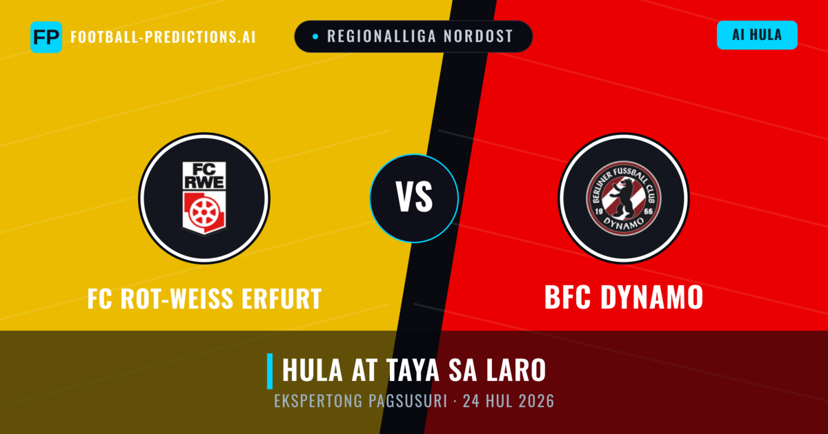 FC Rot-Weiß Erfurt vs BFC Dynamo — hula at preview ng laban