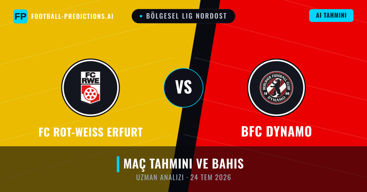 FC Rot-Weiß Erfurt - BFC Dynamo — maç tahmini ve önizleme