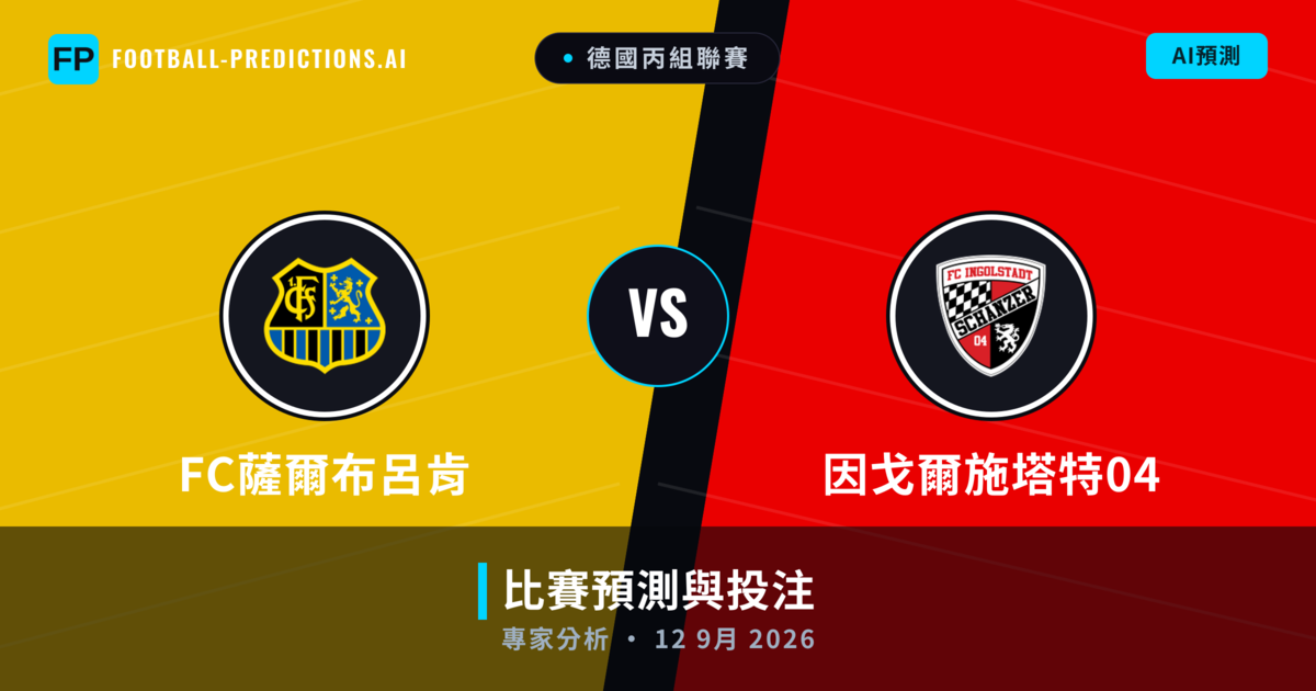 FC薩爾布呂肯 vs 因戈爾施塔特04 — 比赛预测和前瞻