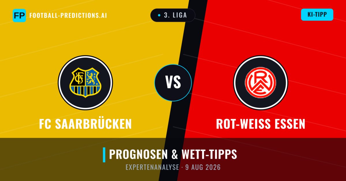 FC Saarbrücken vs Rot-Weiß Essen — Prognose und Spielvorschau