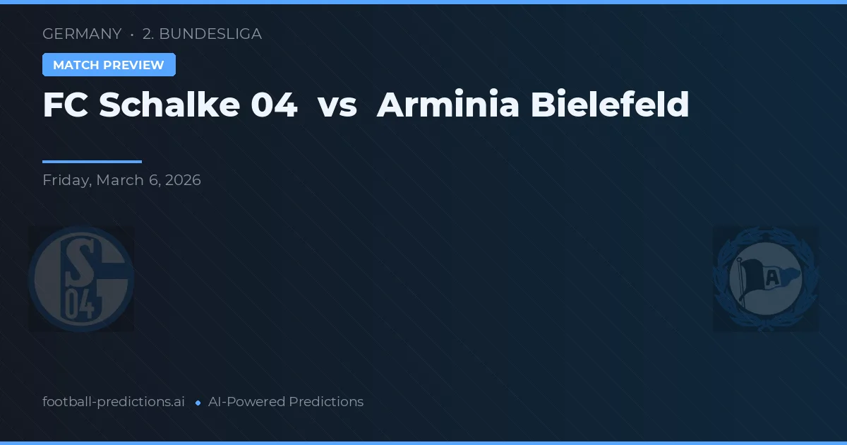 Шальке 04 – Арминия Билефельд — прогноз и превью матча