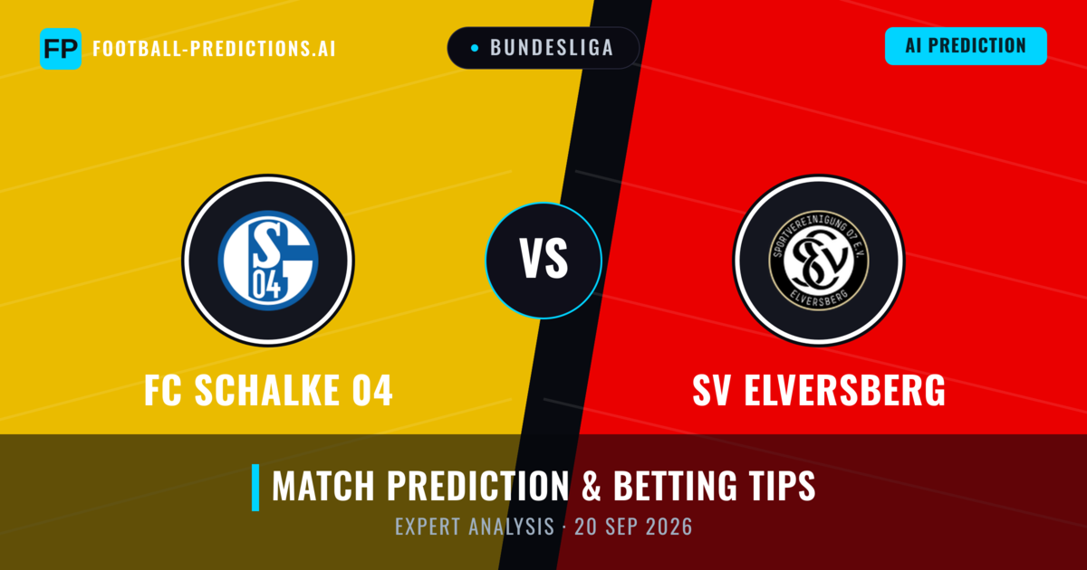 FC Schalke 04 vs SV Elversberg — match prediction & preview