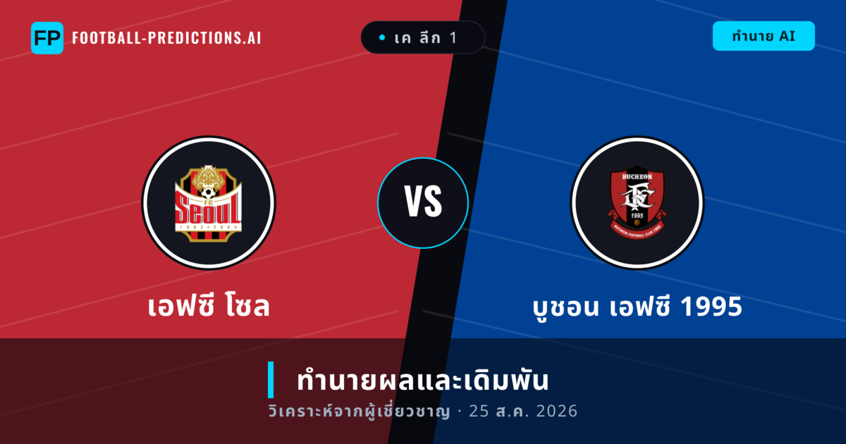 เอฟซี โซล พบ บูชอน เอฟซี 1995 — ทำนายผลและพรีวิวการแข่งขัน