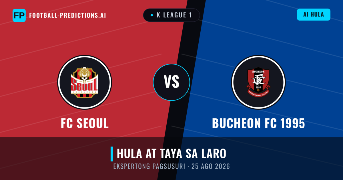 FC Seoul vs Bucheon FC 1995 — hula at preview ng laban