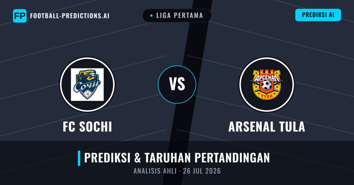 FC Sochi vs Arsenal Tula — prediksi dan pratinjau pertandingan