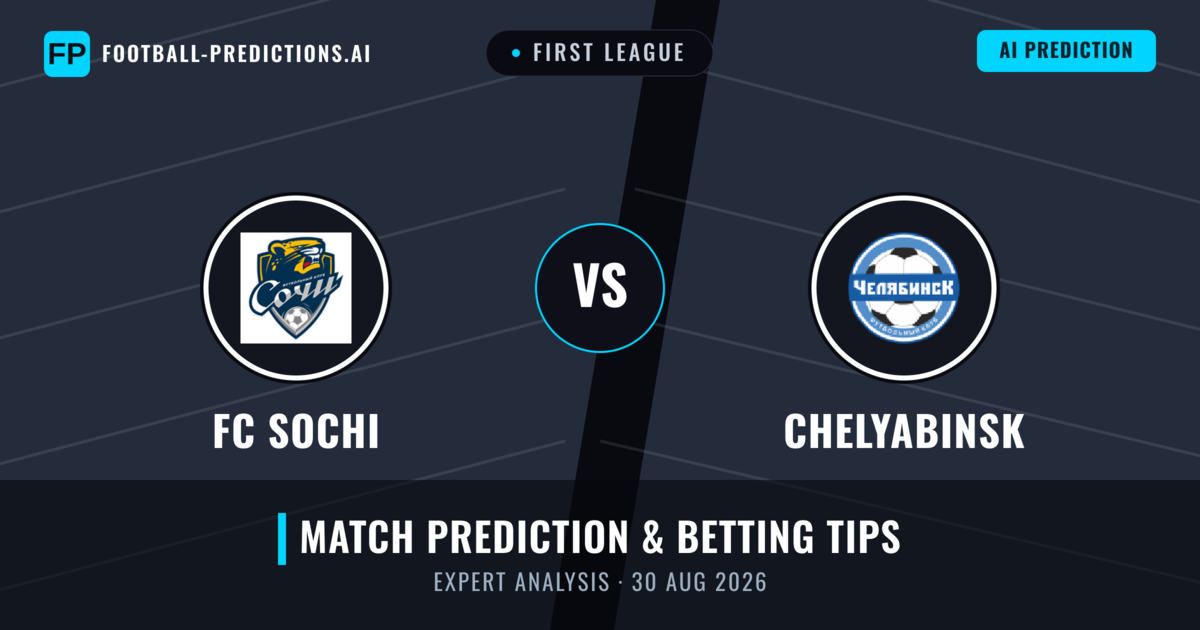 FC Sochi vs Chelyabinsk — match prediction & preview