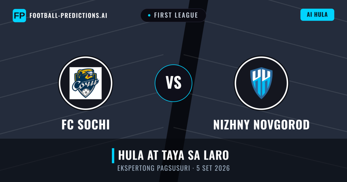 FC Sochi vs Nizhny Novgorod — hula at preview ng laban