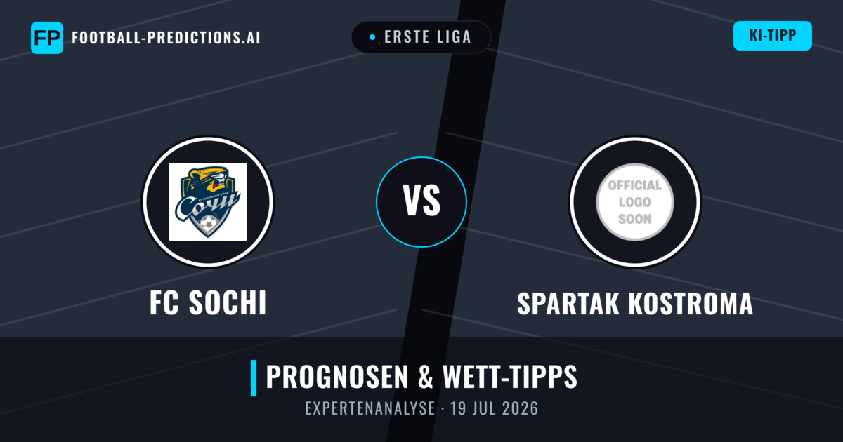 FC Sochi vs Spartak Kostroma — Prognose und Spielvorschau