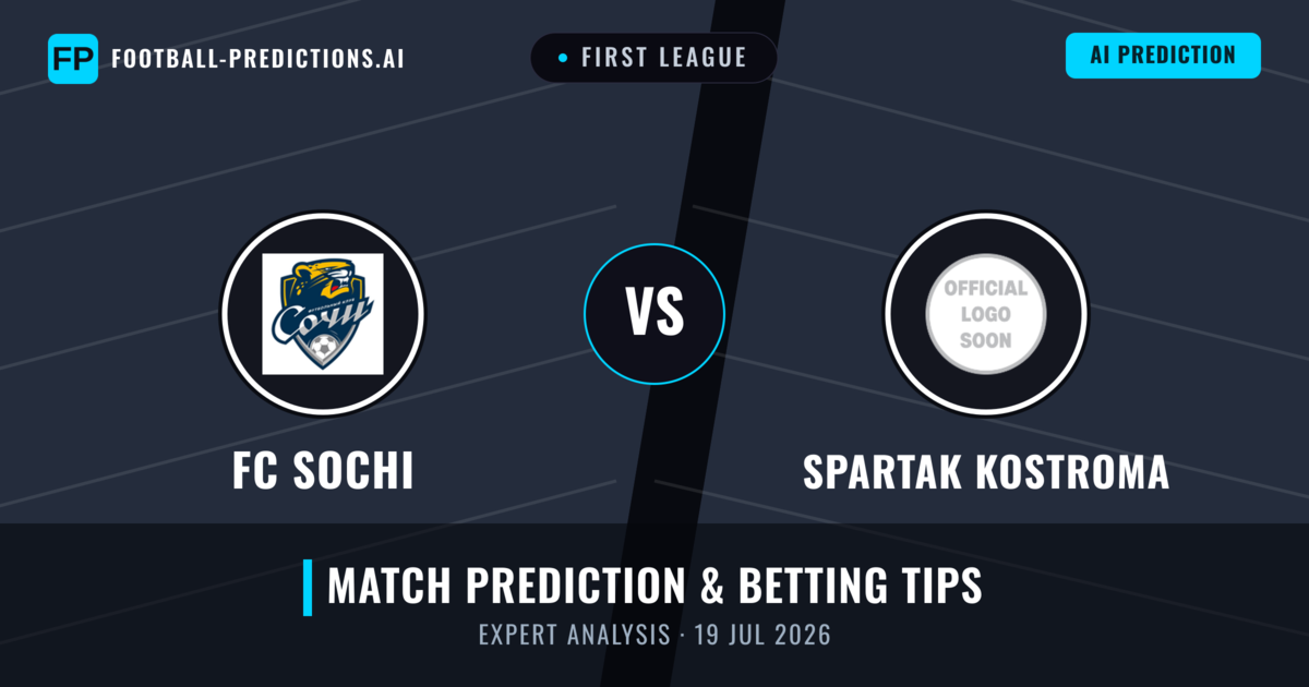 FC Sochi vs Spartak Kostroma — match prediction & preview