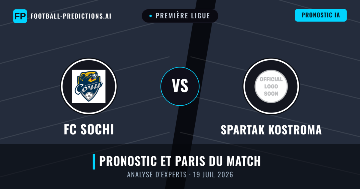 FC Sochi vs Spartak Kostroma — pronostic et avant-match