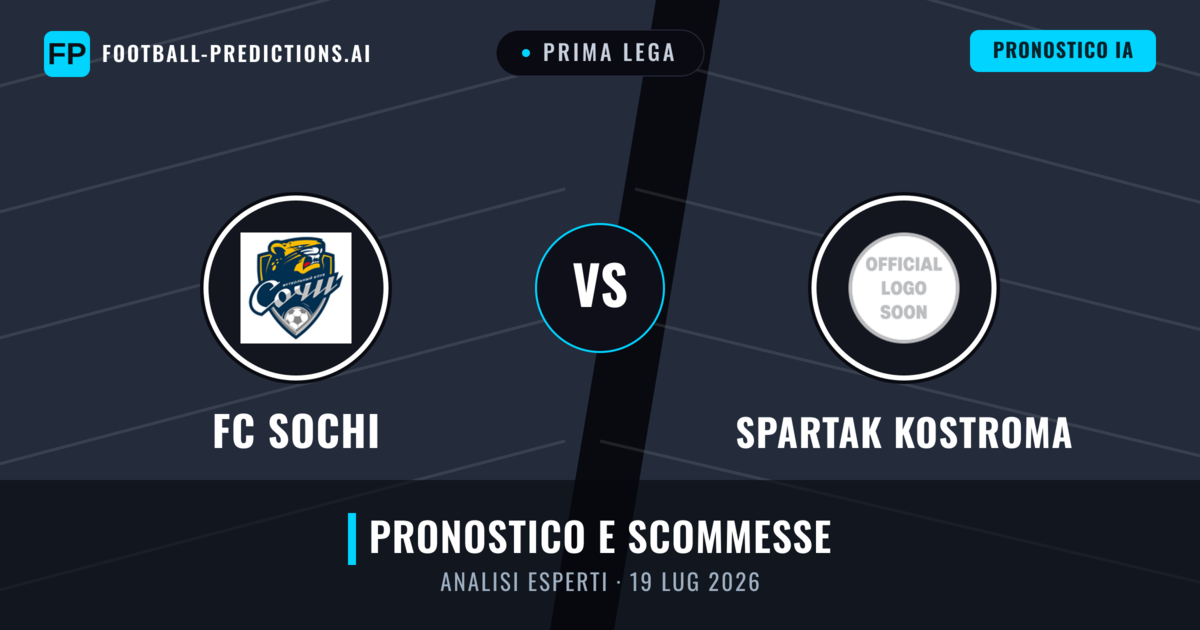 FC Sochi vs Spartak Kostroma — pronostico e anteprima del match