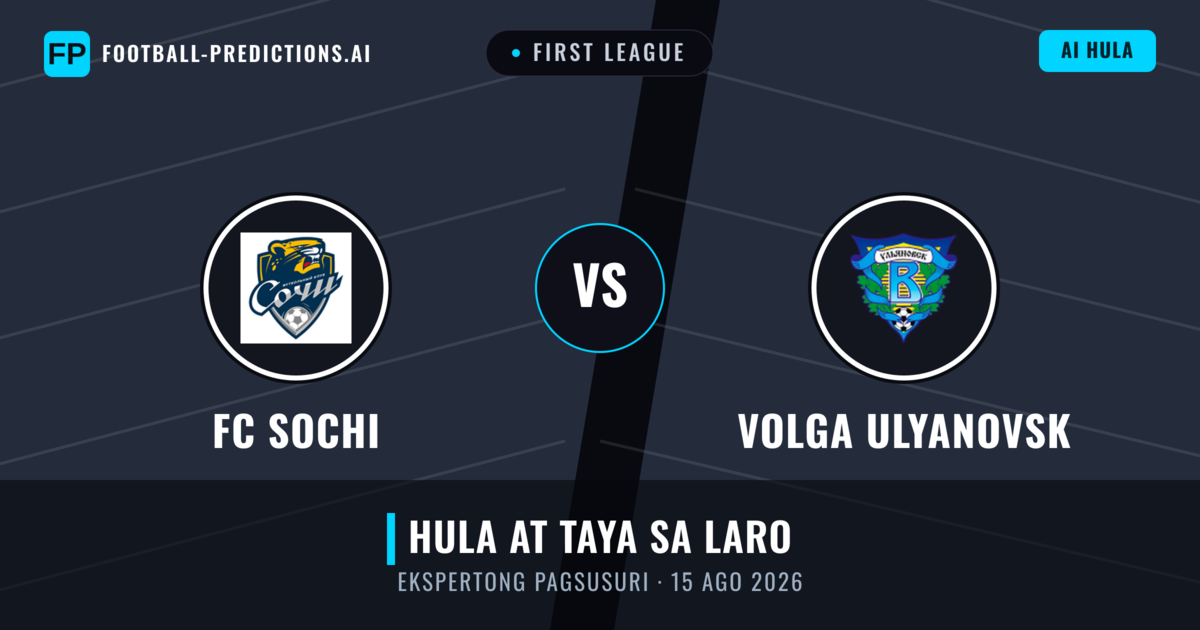 FC Sochi vs Volga Ulyanovsk — hula at preview ng laban