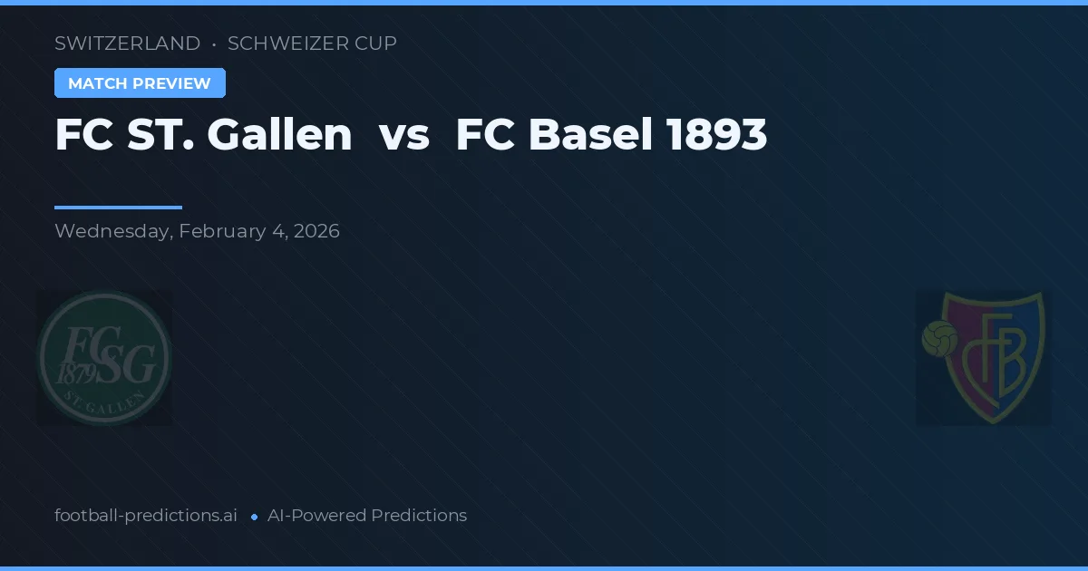 FC St. Gallen vs F.C. Basel — dự đoán và xem trước trận đấu