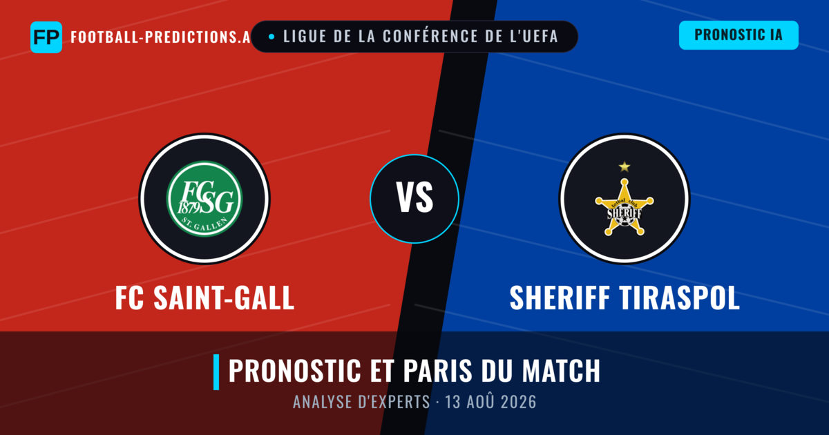 FC Saint-Gall vs Sheriff Tiraspol — pronostic et avant-match