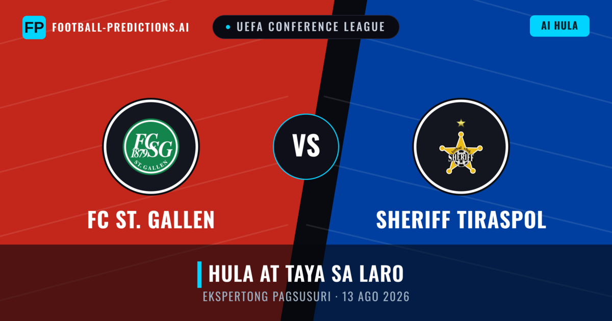 FC St. Gallen vs Sheriff Tiraspol — hula at preview ng laban