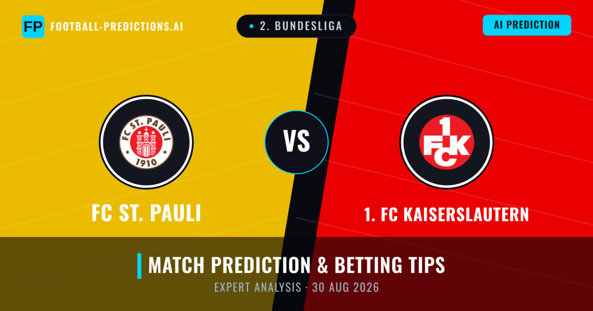 FC St. Pauli vs 1. FC Kaiserslautern — match prediction & preview