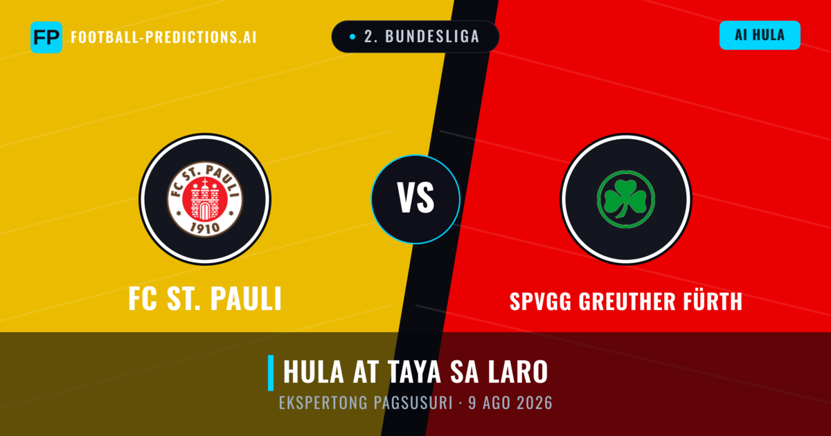 FC St. Pauli vs SpVgg Greuther Fürth — hula at preview ng laban