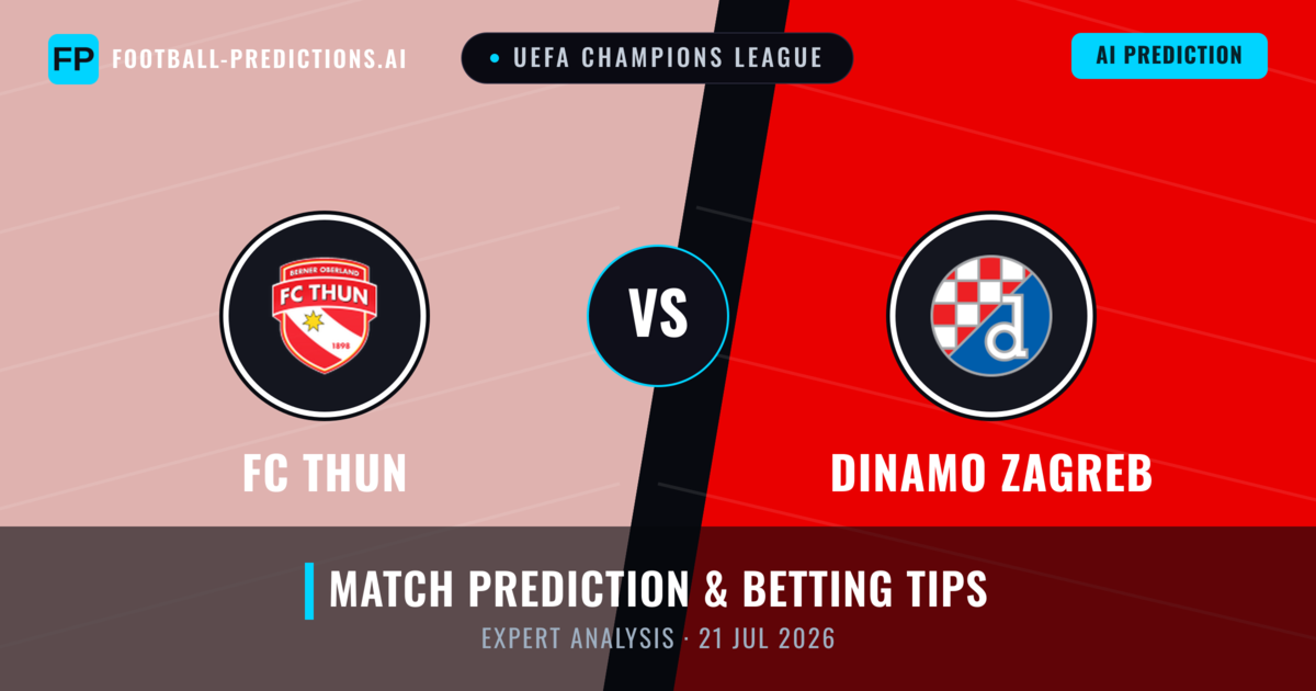 FC Thun vs Dinamo Zagreb — match prediction & preview
