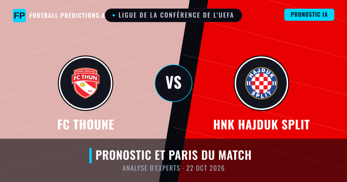 FC Thoune vs HNK Hajduk Split — pronostic et avant-match