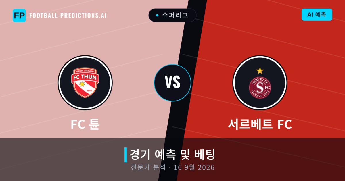 FC 튠 대 서르베트 FC — 경기 예측 및 프리뷰