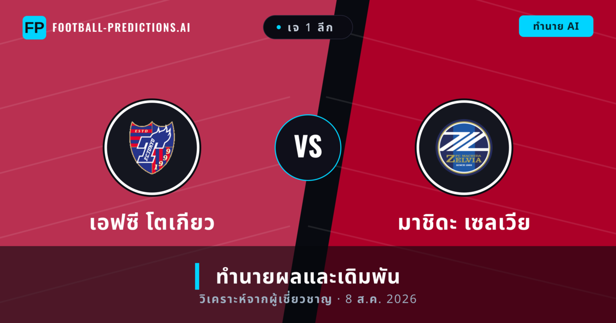 เอฟซี โตเกียว พบ มาชิดะ เซลเวีย — ทำนายผลและพรีวิวการแข่งขัน