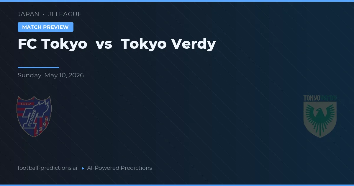 FC Tokyo vs Tokyo Verdy — pronostic et avant-match