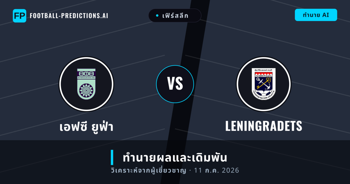 เอฟซี ยูฟ่า พบ Leningradets — ทำนายผลและพรีวิวการแข่งขัน